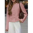 thumbnail image 6 of PRETTYGARDEN Women Blazers Business Casual Outfits Fall Fashion Long Sleeve Professional Office Work Suit Jacket Clothes, 6 of 9