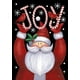 thumbnail image 1 of Santa Joy 12.5 x 18 pulgadas decorativa, (12.5" x 18"), bandera de jardín de doble cara, 1 of 5