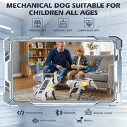 Zacro Robot Dog Toy for Kids, Interactive Remote Control Smart Robotic Pet for Boys & Girls Ages 6-12
