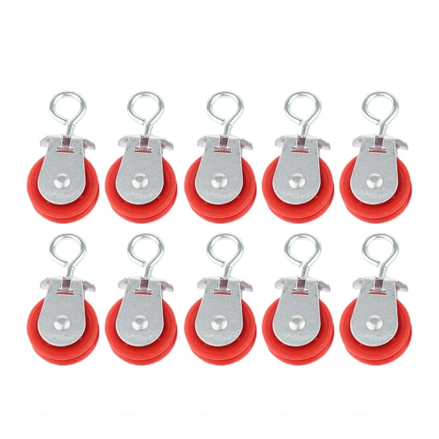 10 Piezas Abridor Automático de Puerta de Gallinero Polea de Línea de Flotación Suministros de Aves de Corral de Patio Trasero Sunnimix Polea de invernadero