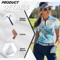 thumbnail image 6 of Binienty Blue Sea Turtle Matching Couple Golf Shirts Short Sleeve Couples Matching Golf Shirts Soft Comfortable Daily Wear for Workout Pickleball Running, 6 of 7