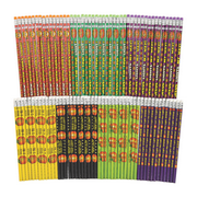 Bulk Christian Pumpkin Pencil Assortment, Stationery, Halloween, 96 Pieces