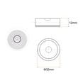thumbnail image 2 of Unique Bargains 4 Packs Round Bubble Spirit Levels 32x12mm Small Circular Bullseye Level for Camera Tripod Workshop Turntable, White, 2 of 6