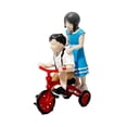 thumbnail image 4 of Figuras de personajes a escala 1:64, figuras callejeras, miniaturas arquitectónicas para bricolaje andar en bicicleta, 4 of 7