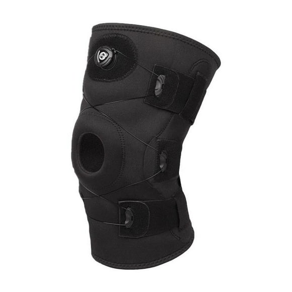 Hinged Knee Brace - Relieves ACL, MCL,Meniscus Tear,Arthritis, Tendon Pain Open Design Patella Dual Stabilizers Metal With Side
