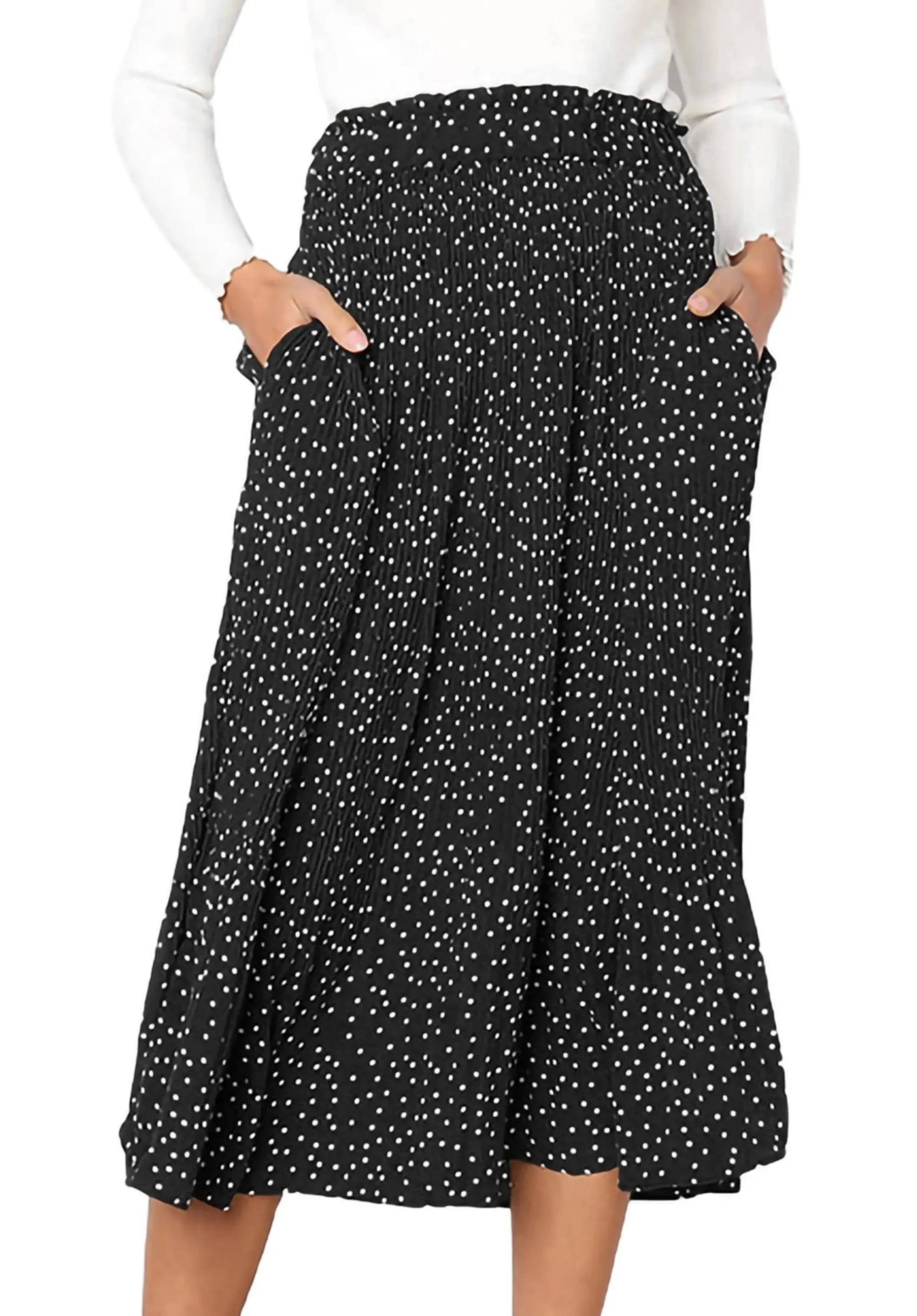 スカート Her lip to Over Check Long Skirt S black Forever 21 Womens Skirt Size 28 Black Pink Plaid A-Line