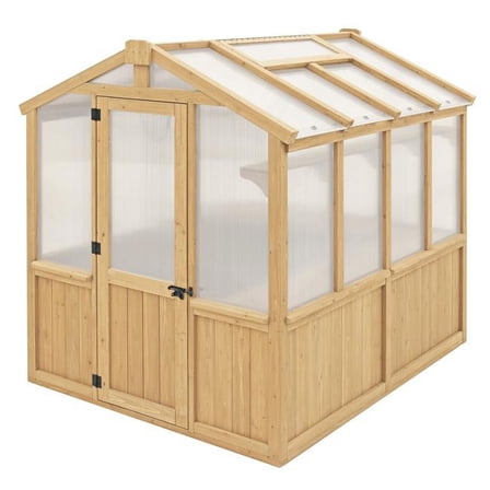 Yardistry YM11945COM Yardistry 6.7' x 7.8' Meridian Greenhouse