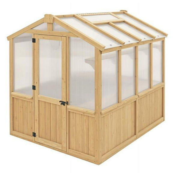Yardistry YM11945COM Yardistry 6.7' x 7.8' Meridian Greenhouse