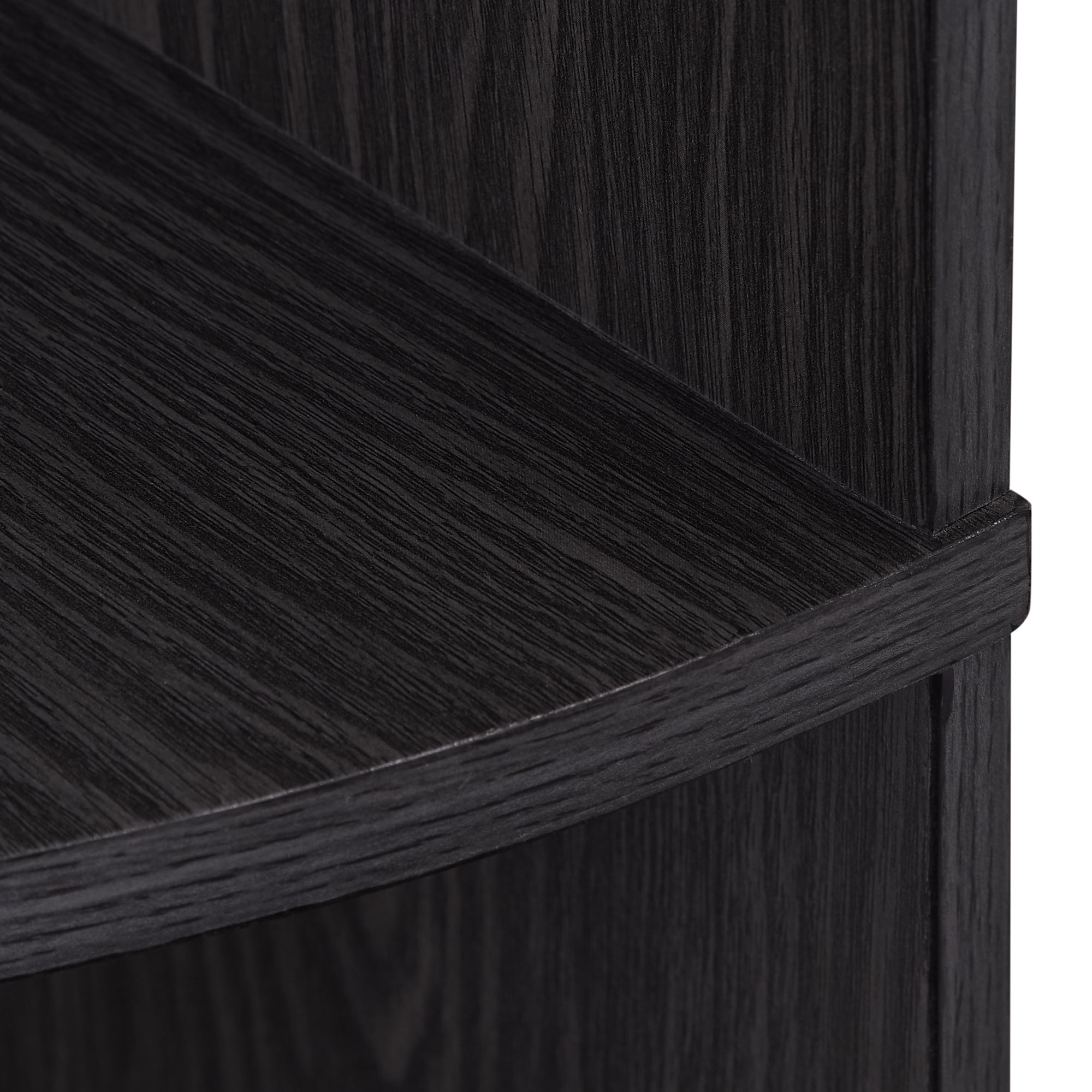 Manor Park Tatum Modern Corner Bookcase, Graphite