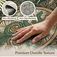 thumbnail image 6 of ODIKA 8'x10' Washable Area Rug Aesthetic With Vintage Palm Frond Medallion Snake Tropical Jungle Playful for King Size Bedroom Under Bed, Master Suite, Non-Shedding, Easy Care, 6 of 7