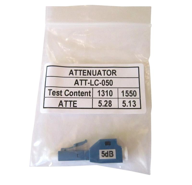 ATTLC050 Inline optical attenuator with LC connector for single