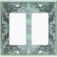 thumbnail image 6 of Metal Light Switch Plate Cover Elegant Green Grape Vine Damask Frame FRA049, 6 of 13