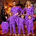 thumbnail image 7 of Matching Family Halloween Sleepwear Set Graphic Moon and Potion Print Long Sleeve Top and Pants Holiday Loungewear, 7 of 7