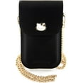thumbnail image 2 of Hello Kitty Leather Metal Logo Chain Universal Phone Bag Pouch Black - HKOWBPGHDLMK, 2 of 5