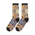thumbnail image 5 of Crew Socks for Women Men, Winter snowy cute bee A  Moisture Running Athletic Football Striped Socks Cushion Tube Socks, 5 of 7