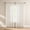 Natural - Rod Pocket, variant on Semi Sheer White Faux Linen Curtains 45 Inch Length 2 Panels 52" W Light Filtering Window Drapes for Short Basement Laundry Room