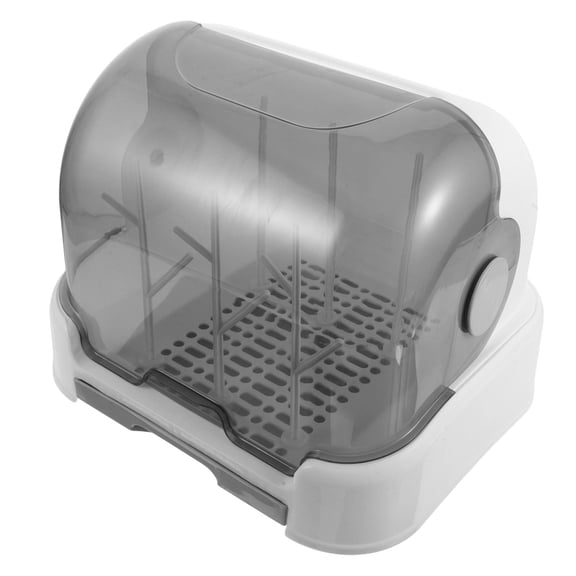 WRISTBIQUE Dustproof Bottle Dryer Holder Space Saving Grey for Home 1Set