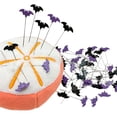 thumbnail image 3 of YongCo 50/100pcs Halloween Bat Sewing Pins for Dressmaker Embroidery Patchwork Tool Dressmaking Pins Needle Accessories, 3 of 7