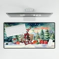 thumbnail image 4 of Merry Christmas Santa Reindeer Antlers Boston Terrier Sleigh Xmas Winter Holiday Desk Mat Full Keyboard Mouse Pad Gentleman Dog Lover Gifts Large Mousepad - 00023, 4 of 5