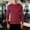 Wine, variant on WIZUTIZ Men's Long Sleeve Compression Top Solid Round Neck Stretchy Base Layer Fitness Outdoor Cycling Shirt Polyester Slim Fit for All Season Running Daily Wear Mens Fashion