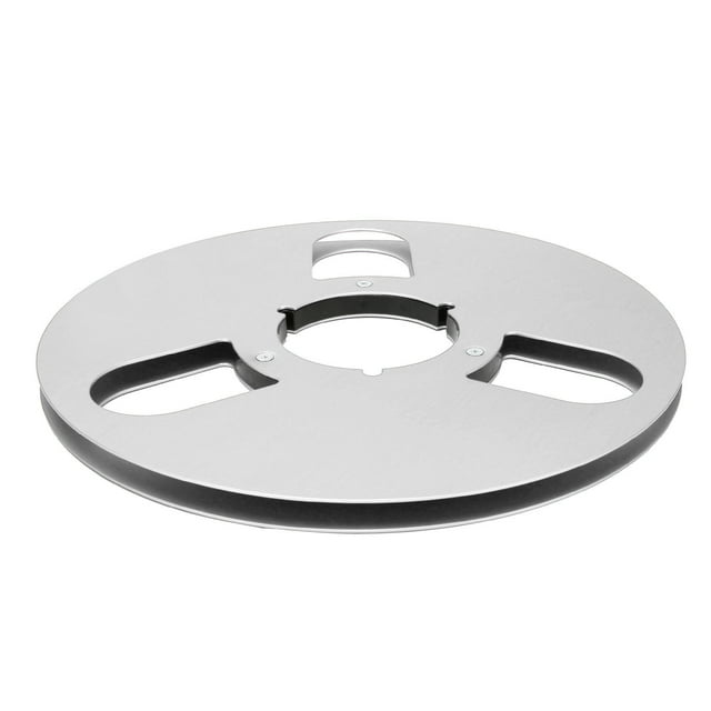 Carrete Vacío de Aleacio de Aluminio de 10 Pulgadas, Carrete Vacío de Cinta de Sonido de Carrete Abiore Con 3 Orificios, Parac para