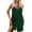 Army Green, variant on Rompers for Women Summer Casual Sleeveless Spaghetti Strap V-Neck Jumpsuit Ribbed Shorts Overalls with Pockets One Piece Jumpsuits for Women Light Blue S