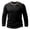 Black, variant on Men's Long Sleeve Crew Neck Pullover T Shirt Casual Fashion Solid Color Slim Fit Sports Tops Fall Winter Lightweight Soft Comfort Shirts