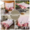 thumbnail image 6 of Mountains Pink Large Tapestry for Bedroom Wall Hanging Tapestry,Abstract Contemporary Graffiti Painting Art Ceiling Backdrop Tapestries Poster Blanket Wall Decor for Teens Room Living Room 86" x 104", 6 of 8