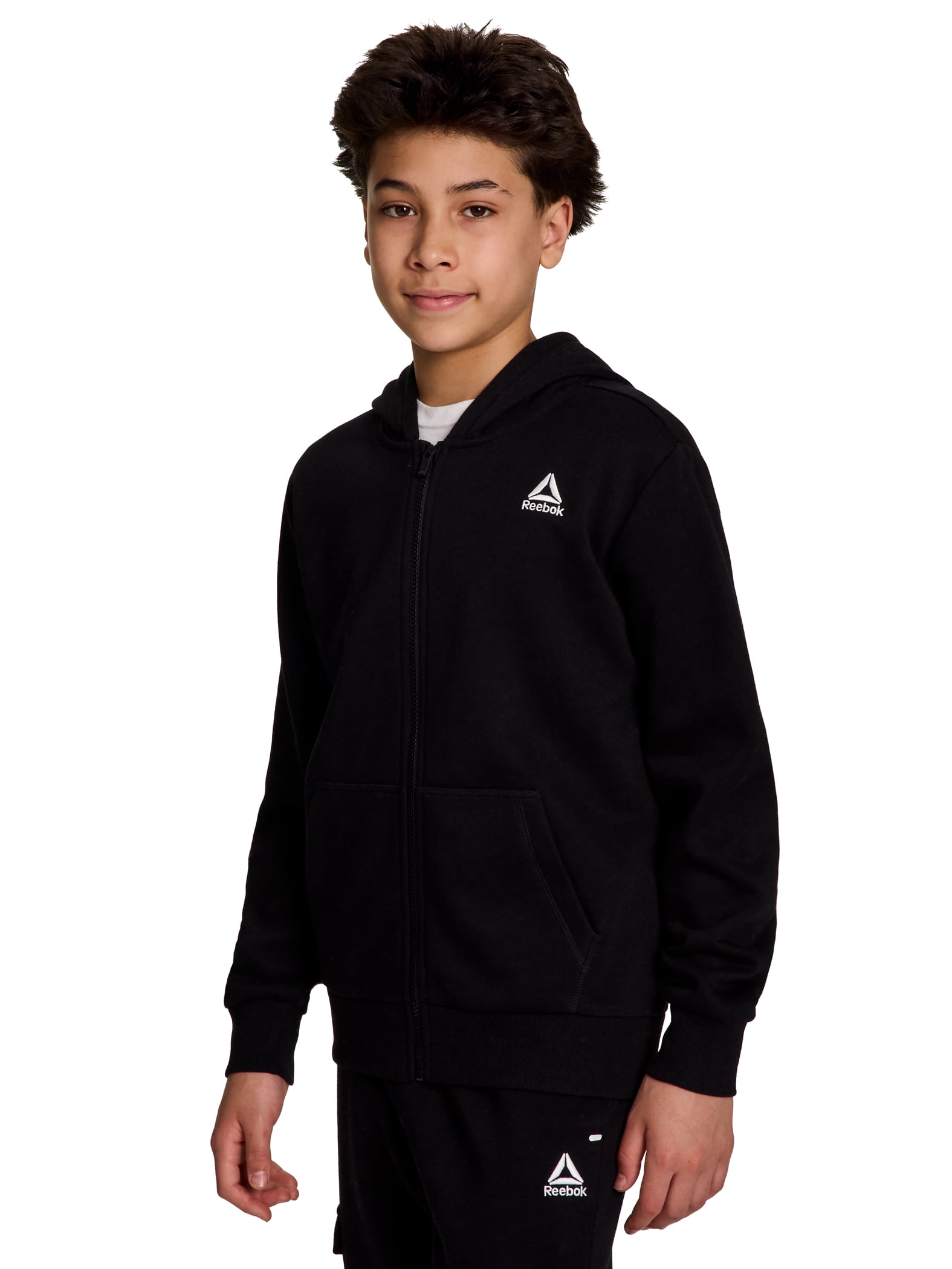 Reebok Boy's Game Day Performance Full-Zip Fleece Hoodie, Sizes 4-18
