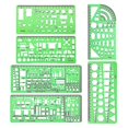 thumbnail image 1 of 2025 Latest Model 2023-6 Pcs Architect Multi Purpose Drawing Template Set House, 1 of 3