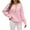 Pink, variant on Lilgiuy Ladies Autumn And Winter Loose Top Solid Color Long Sleeve Round Neck Round Neck SweaterBlack6 2022 Fall Winter