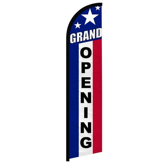 Grand Opening (RWB) Windless Banner Flag