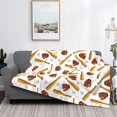 thumbnail image 2 of Yiaed Baseball Sport Print Blanket Throw Blanket Soft Cozy Flannel Blanket for Home Bed Sofa Couch Chair-80"x60", 2 of 6