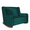 thumbnail image 4 of Baby Relax Hadley Upholstered Double Rocker Chair, Green Velvet, 4 of 13