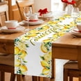 thumbnail image 5 of Table Runner - 120 Inch Long, Yellow Lemons Kitchen Dining Table Runner Dresser Scarves, Summer Fruits Leaves Pastoral Botanical Farmhouse Decor for Coffee Tables Wedding Party Banquet, 5 of 8