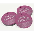 thumbnail image 3 of Inkdotpot Pack Of 100 Happy Diwali Favor Paper Tags Craft Real Silver Foil Hang Tags, 3 of 7