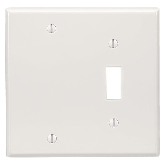 Leviton Toggle/Blank Combination Wall Plate