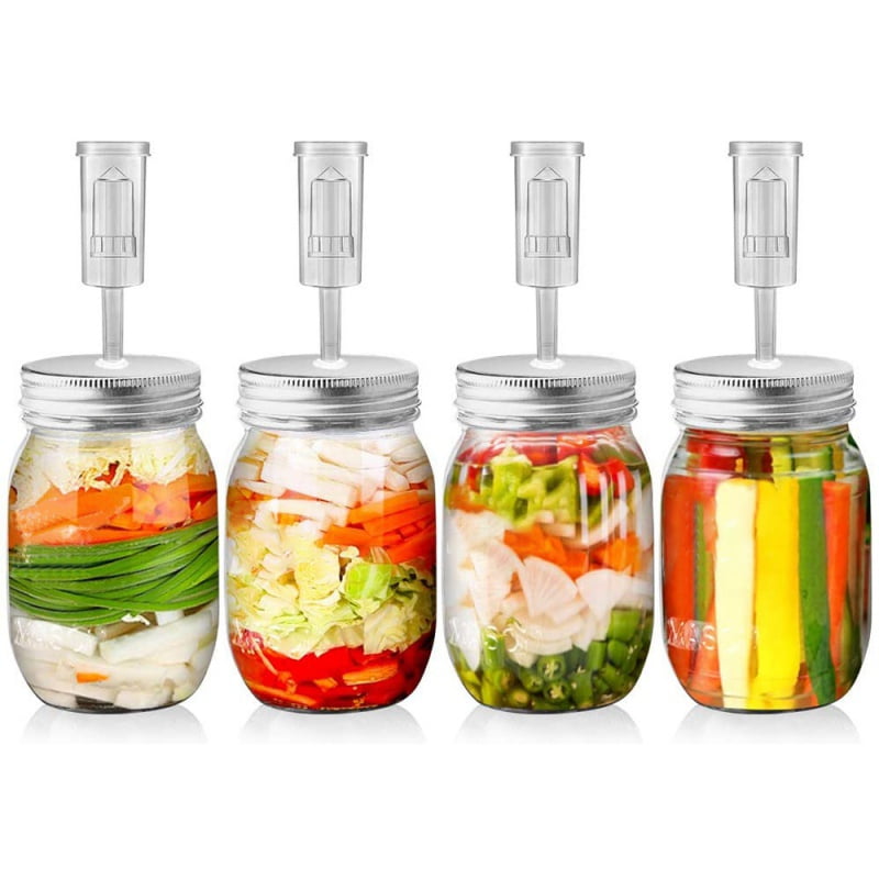Mason jar fermenting lid kits 3pack 3 hole-free lids No Weights included 