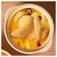 thumbnail image 5 of Ceramic casserole dish with lid, Japanese ceramic pot with two handles, clay pot retro style, casserole soup pot for household, 5 of 7