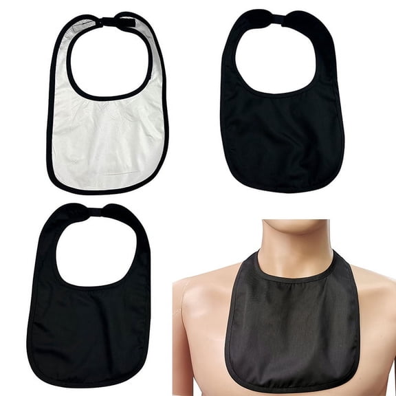 3 Pcs Tracheostomy Shower Cover Waterproof Laryngectomy Stoma Covers Neck Stoma Guard Protector Breathable Adjustable Tracheotomy Cover(Black) Black