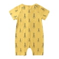 thumbnail image 2 of Beilxfa Newborn Baby Boy Cotton Rompers,0-36 Months Short Sleeve Toddler Romper,2 Way Zipper Infant Spring Summer Jumpsuit, 2 of 7