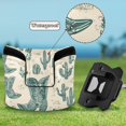 thumbnail image 6 of Haosy Green Cowboy Boots Cactus Flower Golf Mallet Putter Cover Strong Magnetic Leather Golf Club Headcover Closure, 6 of 7