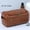 PU-Brown, variant on Leather Toiletry Bag for Men Women Dopp Kit Mens Hanging Toiletry Bag Travel Toiletry Bag for Traveling Large Cosmetic Bag for T