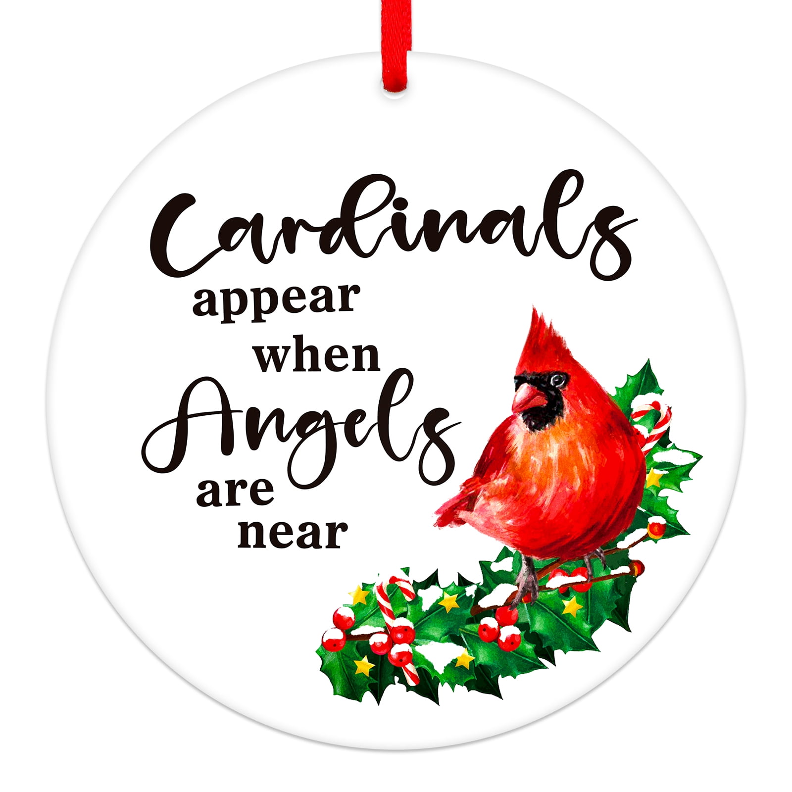 WaaHome Christmas in Heaven Ornaments 3'' Red Cardinal Christmas Ornaments Picture Frame Memorial Christmas Tree Ornaments Decorations Gifts WaaHome Christmas in Heaven Ornaments 3'' Red Cardinal Christmas Ornaments Picture Frame Memorial Christmas Tree Ornaments Decorations Gifts
