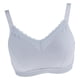 thumbnail image 1 of Inalámbrico Acolchado de Encaje Ropa Interior Mujer Sin Aros Lencería de Mastectomía Travestis Ajustable gris Salvador Sujetador de bolsillo especial de algodón, 1 of 10