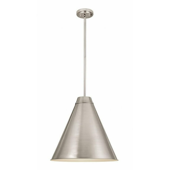 1 Light Pendant-Brushed Nickel Finish Bailey Street Home 372-Bel-4529431