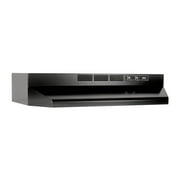 Broan-NuTone 413623 36 Inch Ductless Under Cabinet Range Hood with Light, Black