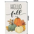 thumbnail image 6 of Hello Fall Pumpkin Garden Flag 12x18 Inch Double Sided Autumn Sign Seasonal Yard Outdoor Thanksgiving Decor DF310, 6 of 6