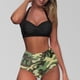 thumbnail image 2 of Gibobby Conjunto de Bikini Bikini de cintura alta para mujer, bañador Sexy de realce de dos piezas, traje de baño Vintage de dos piezas, conjunto de Biki(Verde,G), 2 of 4