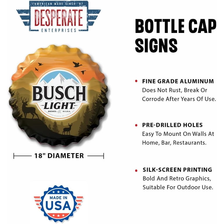 Desperate Enterprises 18 Inch Formed Aluminum Busch Light Hunting